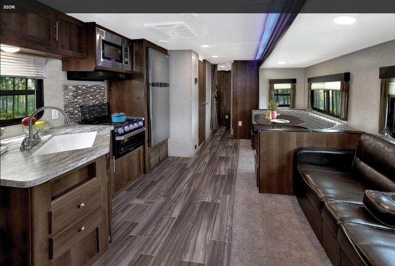 Shasta 30QB Travel Trailer Main Area Open View